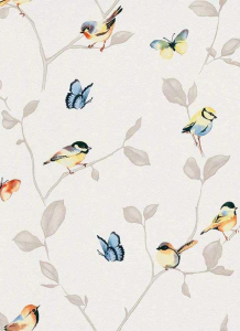 Виниловые обои ERISMANN My Garden 6498-08 белые 0,53х10,05 м