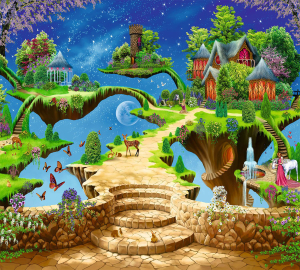 Виниловые обои Delice Decor Волшебная страна Ф 071 3х2,70 м