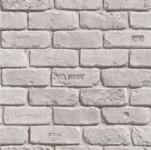 Бумажные обои Пермские обои Кирпичи 301-017 серые 0,53х10,05 м