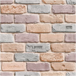 Бумажные обои Пермские обои Кирпичи 301-02 кремовые 0,53х10,05 м