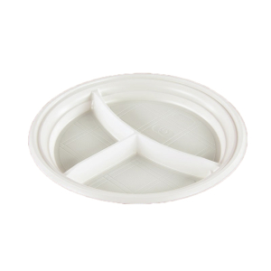 Тарелка одноразовая РеРо трехсекционная 20,5 см 6 шт