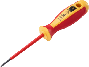 Отвертка LUX-TOOLS Professional плоская SL2,5х75 мм с диэлектрической рукояткой