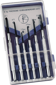 Набор часовых отверток LUX-TOOLS Classic PH0, PH1, SL1,4, SL2, SL2,4, SL3 6 шт