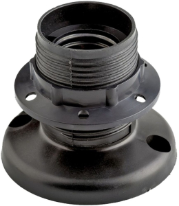 Патрон накладной REV 24542 1 E27 пластик черный