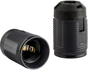 Патрон подвесной REV 24529 2 E27 поливинилхлорид черный