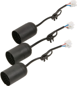 Патрон подвесной OBI Е27 черный с проводом 3 шт