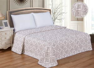 Покрывало ROMANCE 73001 жаккардовое бежевое 200х220 см