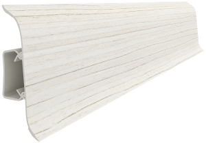 Напольный плинтус VOX Profi ПВХ ясень 2500х55 мм