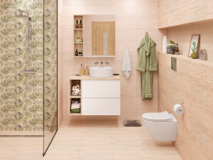 Керамическая плитка Cersanit Botanica бежевая 20x44 см