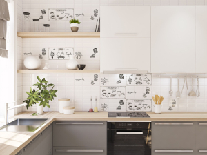 Декор Azori Vogue Breakfast 3 белый 20,1х40,5 см