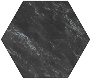 Керамогранит ATEM Hexagon мрамор черный 40x34,6 см