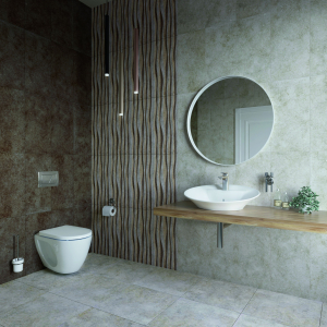 Декор Керамин Болонья серый 60х30 см