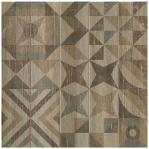 Керамогранит Керамин Вестерос декор микс коричневый 60х60 см