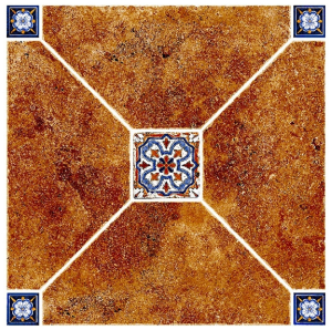 Керамогранит Керамин Мадейра дерево коричневый 50х50 см