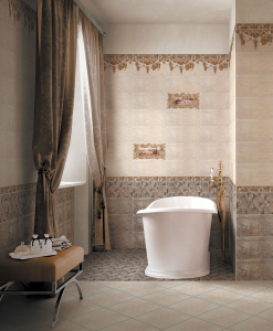 Керамическая плитка НЕФРИТ-КЕРАМИКА Тоскана коричневая 50х25 см