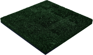 Резиновая плитка Витолит с грунтозацепами зеленая 50x50 см