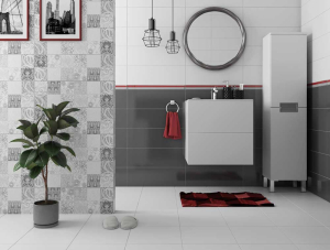 Бордюр Cersanit Metallic серебристый 1x60 см