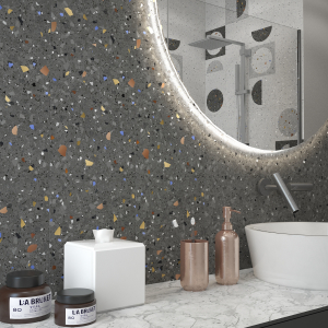 Керамическая плитка Керамин Мари Эрми темно-серая 75x25 см