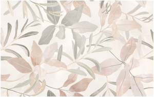 Декор Unitile Life Флора бежевые цветы 40x25 см