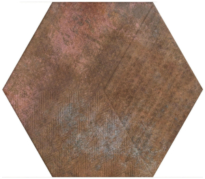 Керамогранит АТЕМ R Hexagon Zuriza коричневый 40x34,6 см
