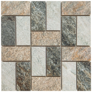 Декор Керамин Кварцит камень серый 30х30 см