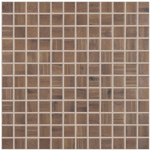 Стеклянная мозаика VIDREPUR Woods 1607191 дерево темно-коричневая 31,7х31,7 см