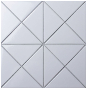 Керамическая мозаика StarMosaic Triangolo белая 26,3х26,3 см