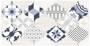 Декор LB CERAMICS Moresque 2 синий 40х20 см