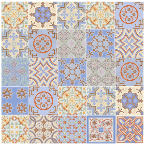 Керамическая плитка напольная AXIMA Валенсия синяя 40х40 см