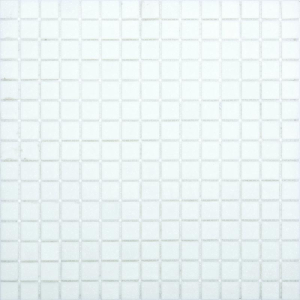 Стеклянная мозаика белая 32,7х32,7 см