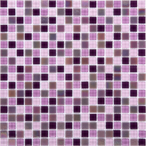 Стеклянная мозаика розовая 30х30 см