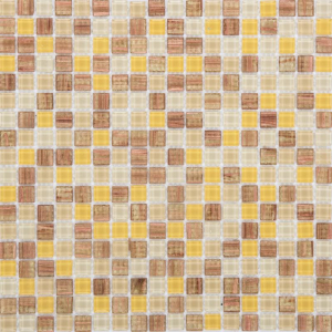 Стеклянная мозаика желтая 30х30 см