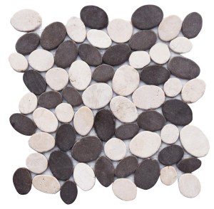 Каменная мозаика серо-бежевая 30х30 см