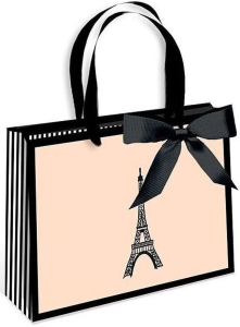 Сумка подарочная Delux Арт и Дизайн с бантом 22x18 см в ассортименте