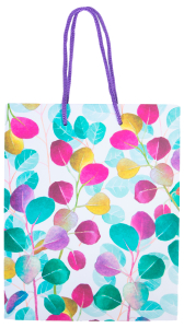 Подарочный пакет Арт и Дизайн Цветы 17,8х9,8х23 см в ассортименте