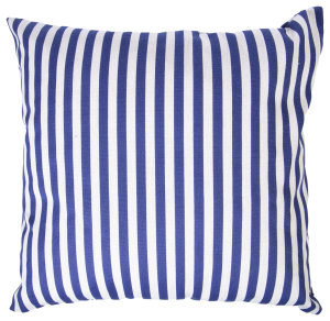 Подушка декоративная Эскар Staipe 40х40 см сине-бежевая