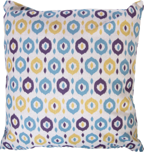 Подушка декоративная Эскар Kreis 40х40 см голубо-желтая