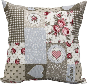 Подушка декоративная Эскар Пэчвокр 40х40 см мультколор