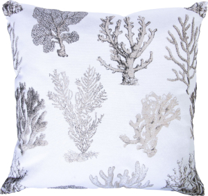 Подушка декоративная Эскар Actinia 40х40 см бежево-серая