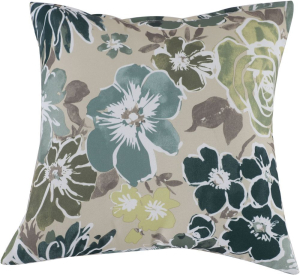 Декоративная подушка для мебели Pillow с цветами 40х40 см