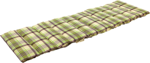 Подушка для садовой мебели Ambiente 190х60 см серо-зеленый клетка