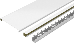 Комплект потолочных реек CESAL 2х2 м жемчужно- белый 