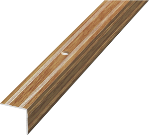 Уголок ЛУКА ПУ 05 1800.084 Дуб универсал алюминий 1800х20 мм