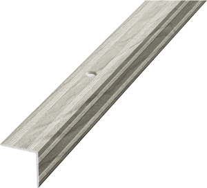 Уголок ЛУКА ПУ 05 1800.R195 серебристая сосна алюминий 1800х20 мм