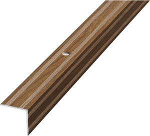 Уголок ЛУКА ПУ 05 1800.R128 дуб престиж алюминий 1800х20 мм