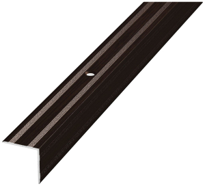Порог угловой ЛУКА ПУ 05 Дуб венге алюминий 900x20 мм