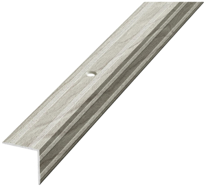 Порог угловой ЛУКА ПУ 05 Сосна серебристая алюминий 900х20 мм
