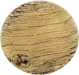 Тарелка обеденная NINA GLASS 30 см коричневый/золотой