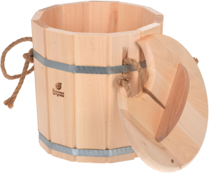 Запарник Банные штучки липа 34х30 см 8 л с крышкой  