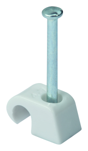 Скоба для крепления кабеля OBI 4-7 мм белая 50 шт